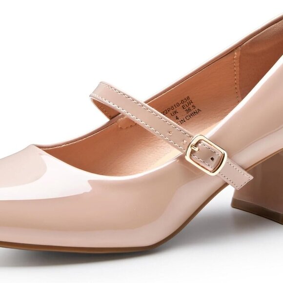 Shoes - Women Mary Jane Shoes Chunky Heel Dressy Casual Closed Toe Pumps